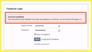 FB profile bị xóa